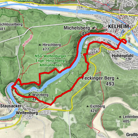 Rundwanderung Donaudurchbruch und Kloster Weltenburg