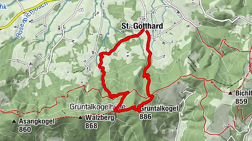 Grüntalkogelhütte über Bertlsteig und Schneckensteig