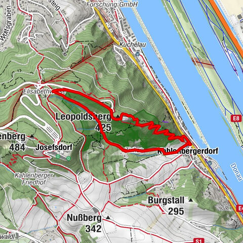 Nasenweg Leopoldsberg Rundweg