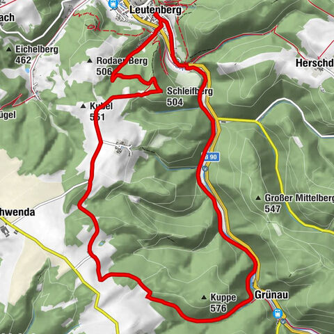 Circular hiking route - Leutenberg 6 - Thuringian Forest